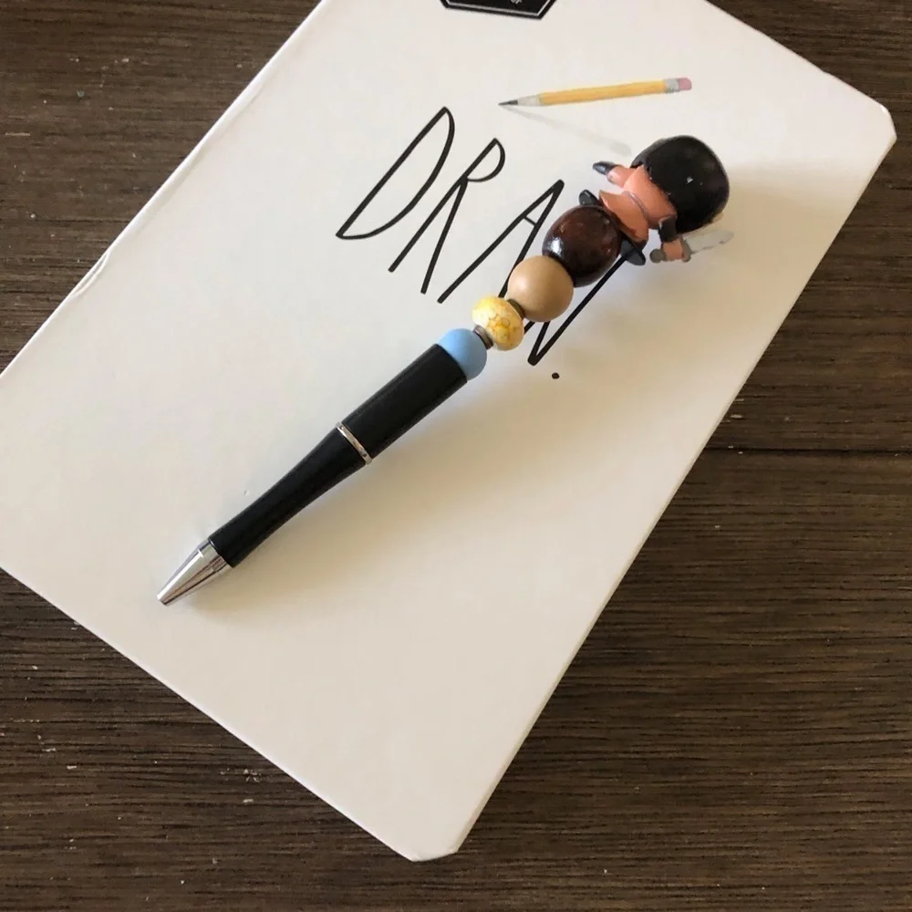 Disney Doorables: Mulan: Shan Yu handmade beaded pen
